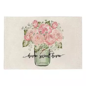 Настольный коврик для кофейной чашки, коврик для кофейной чашки, супер мягкий износостойкий коврик для чаши с изысканным узором, коврик для столовой посуды, декор для столовых приборов B