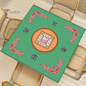 Настольный коврик для маджонга, покер, домино, маджонг, плитка, карточная настольная игра, противоскользящий шумоподавительный квадратный коврик для игры в маджонг 70cm синий