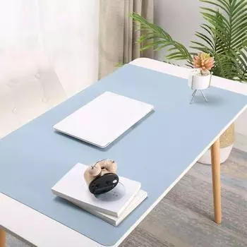 Настольный коврик, легкий грязеотталкивающий коврик для мыши из искусственной кожи, водонепроницаемый настольный коврик для письма, настольный коврик, компьютерный аксессуар абрикосовый