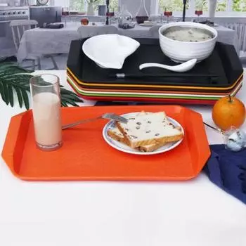 Настольный лоток для хранения, многоцелевой противоскользящий прочный прямоугольный поднос для питья в китайском стиле