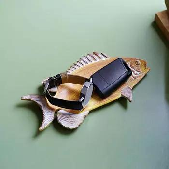 Настольный лоток для хранения ювелирных изделий, украшение в виде рыбы, чаша для конфет, кольцо, блюдо для ванной комнаты