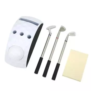 Настольный маленький держатель для клюшек для гольфа, декоративный набор для ручек для гольфа с 3 ручками