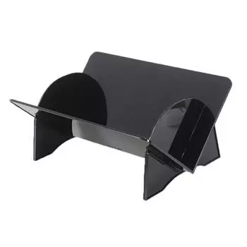 Настольный Маленький Органайзер для Книжной Полки Простой Пластиковый Наклонный Настольный Стеллаж для Хранения Книг для чёрный