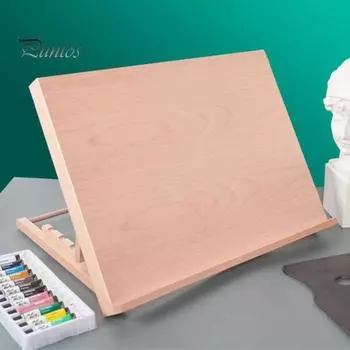 Настольный мольберт, доска для рисования с регулируемым углом наклона, деревянная доска для рисования, переносная настольная художественная стойка M