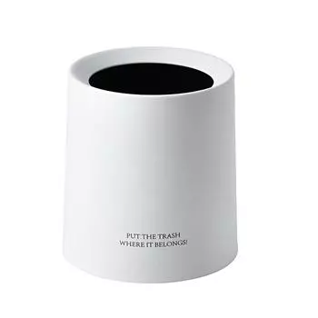 Настольный мусорный бак с рисунком животных, симпатичная портативная мини-корзина для мусора для учебы и офиса, 1,5 л, черный белый