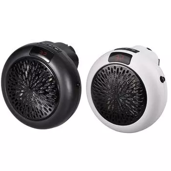 Настольный настенный двухцелевой портативный обогреватель быстрого нагрева 110 В, версия для США One Size чёрный