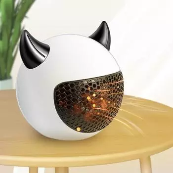 Настольный небольшой обогреватель Plug-and-Play с низким уровнем шума, защита от перегрева, домашний грелка для рук, ног, электрический обогреватель US Plug чёрный