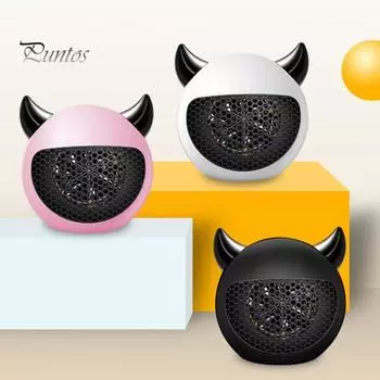 Настольный небольшой обогреватель Plug-and-Play с низким уровнем шума, защита от перегрева, домашний грелка для рук, ног, электрический обогреватель US Plug чёрный