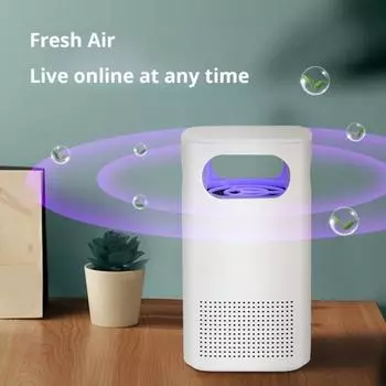 Настольный небольшой очиститель воздуха с питанием от USB, высокоэффективный, с низким уровнем шума, портативный для домашнего офиса