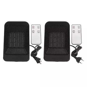 Настольный обогреватель с дистанционным управлением, предупреждающий перегрев, опрокидывающийся, автоматически отключающийся электрический обогреватель с US Plug 110V