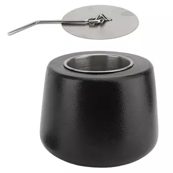 Настольный очаг чаша керамическая металлическая горящая бездымная переносная настольная каминная чаша центральная часть с