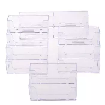 Настольный офисный держатель для визитных карточек, прозрачный счетчик, подставка для дисплея, аксессуар A