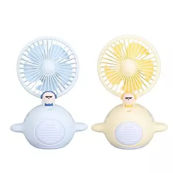 Настольный охлаждающий вентилятор с функцией тумана, USB-перезаряжаемый вентилятор, портативный небольшой вентилятор для домашнего использования Blue