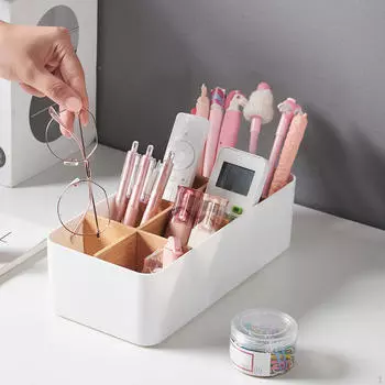 Настольный органайзер для хранения канцелярских принадлежностей, стол для журнального столика чёрный