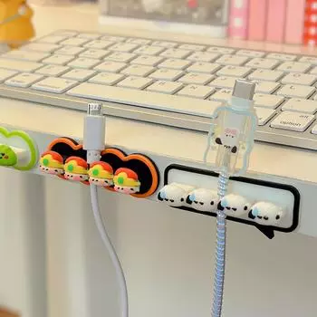 Настольный органайзер для кабелей, зарядный кабель для мобильного телефона, хранение и отделка, не допускающий наматывания, фиксированный зажим, не оставляющий следов, не прокалывающий, липкий крючок God of wealth baby