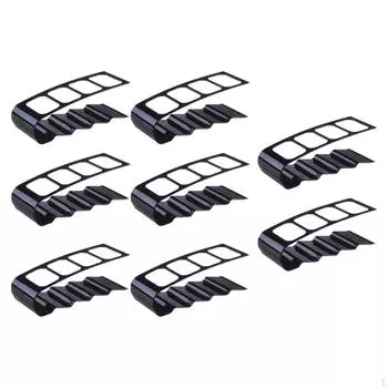 Настольный органайзер для пульта ДУ телевизора с четырьмя отделениями 19x7.5x6см чёрный