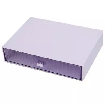 Настольный органайзер для ящиков Водонепроницаемый Пыленепроницаемый Пластиковый DIY Комбинация Многослойный Штабелируемый Ящик 1 Drawer фиолетовый