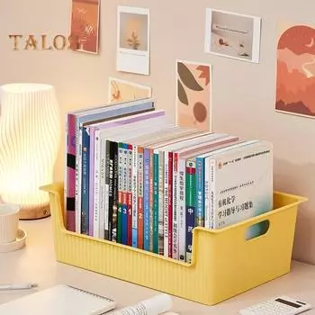 Настольный органайзер с высоким забором, однотонный однотонный удобный органайзер для косметики, органайзер для мелочей, товары для дома белый