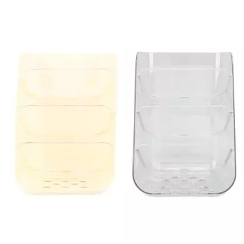 Настольный органайзер, угловой держатель для карандашей и ручек, органайзер для косметики для дома, школы, офиса, столов Transparent