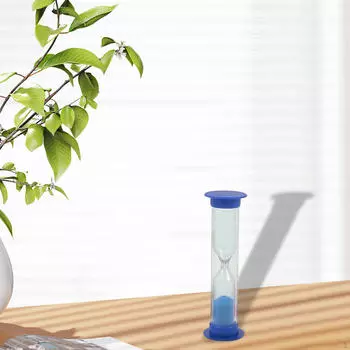 Настольный песочный таймер на 2 минуты, красочный визуальный мини-песок для синий