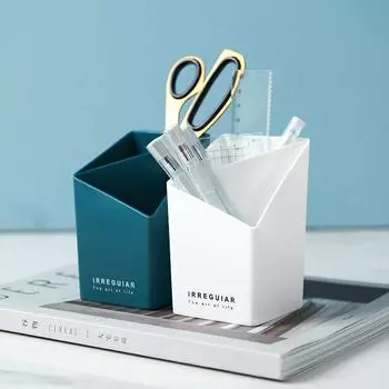 Настольный пластиковый многофункциональный держатель ручек с отделениями для студентов, высококачественный держатель ручек в скандинавском стиле, ящик для хранения