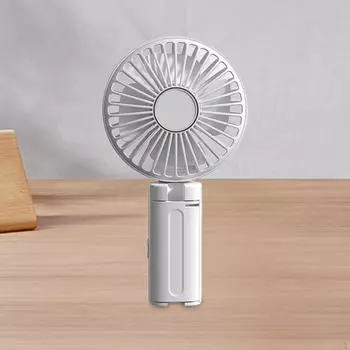 , Настольный, Портативный, Тихий, Складной, Ручной Мини, Настольный Охлаждающий для использования в помещении и на открытом воздухе, Автомобильный, белый