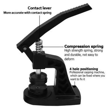 Настольный пресс для часов, 4 отверстия для позиционирования, простые в использовании инструменты для ремонта часов