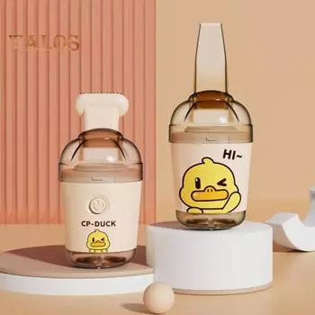 Настольный пылесос для удаления пыли с клавиатуры, беспроводной перезаряжаемый портативный мини-пылесос, пылесборник жёлтый