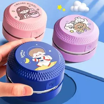 Настольный пылесос с 2 насадками, сильный всасывающий домашний школьный офисный стол, очистка клавиатуры от пыли, крошки