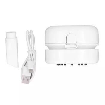 Настольный пылесос с простой зарядкой через USB, нейлоновая щетка, практичная насадка, настольный пылесос для всей семьи