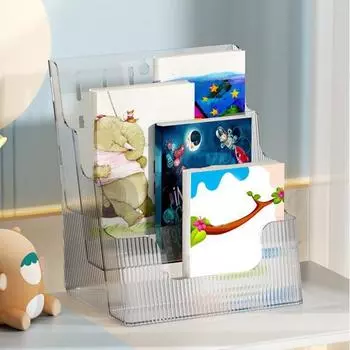 Настольный ящик для хранения файлов, 4-слойный ящик для хранения бумаги для скрапбукинга, полый прозрачный компактный чехол для хранения бумаги для скрапбукинга прозрачный