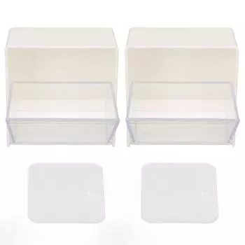 Настольный ящик для хранения из 2 предметов, настенный дырокол, бесплатная прозрачная крышка, подвесной держатель, коробка