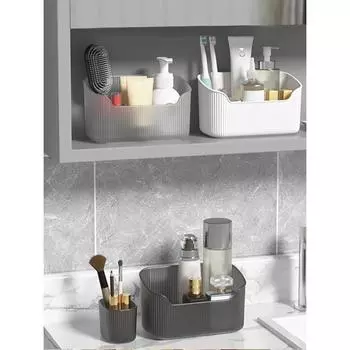 Настольный ящик для хранения косметики, большой вместительный шкаф для ванной комнаты, органайзер для макияжа, контейнер для хранения ювелирных изделий, помады