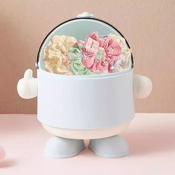 Настольный ящик для хранения мультфильмов, органайзер для стола, симпатичные аксессуары для волос для девочек-студенток, стационарное хранилище, стойка для хранения Kawaii розовый