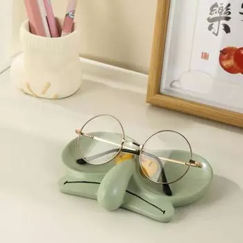 Настольный ящик для хранения очков в форме мультяшного осьминога с гладкими краями, подставка для очков, декор для дома и офиса, лоток для хранения ювелирных изделий A