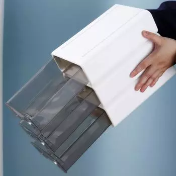 Настольный ящик для хранения писем, пластиковый серый ящик для хранения мелких предметов, лоток для документов, домашний офис, ящик для ручек, заметок, органайзер для косметики для девочек