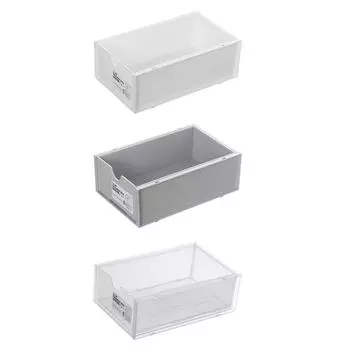 Настольный ящик для хранения, пластиковый настольный органайзер для макияжа, ящик для хранения канцелярских принадлежностей с ящиком белый