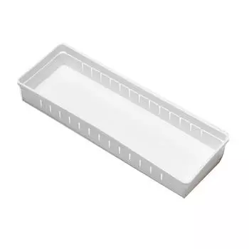 Настольный ящик для хранения прозрачный полипропиленовый универсальный пластиковый органайзер с отделениями для столовых приборов канцелярские принадлежности