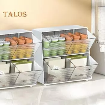 Настольный ящик для хранения, пыленепроницаемый, экологически чистый, небьющийся, домашний, настольный, для чайных пакетиков, офисные принадлежности молочный белый