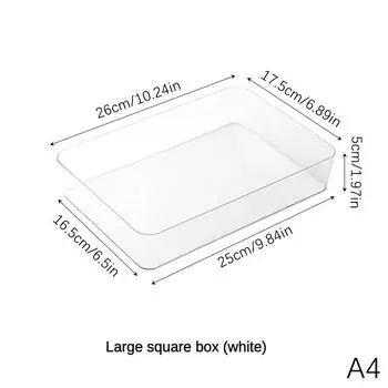 Настольный ящик для хранения, ящик-разделитель, контейнер, ящик-органайзер, настольная шкатулка для украшений, органайзер для косметики, прозрачная коробка для хранения