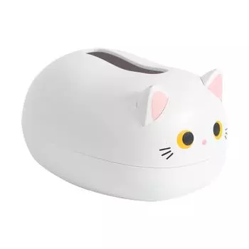 Настольный ящик для хранения салфеток пластиковый многофункциональный держатель для салфеток для лица для кухни белый