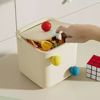 Настольный ящик для хранения Yousheng с крышкой, большой открывающийся ящик для хранения мелочей, офис, общежитие, школа, органайзер для мелких предметов, чехол для хранения заколок D