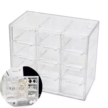 Настольный ящик-органайзер, мини-ящики, пластиковый ящик для хранения рукоделия 6 grid