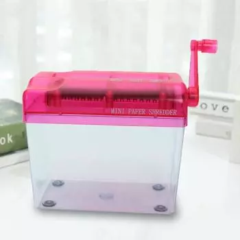 Настольный шредер Довольно широкое применение Мини-шредер из АБС-пластика Трудосберегающее руководство A6 Уничтожитель бумаги Уничтожитель бумаги Офисные принадлежности