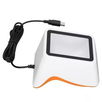 Настольный сканер штрих-кодов Быстродействующий Большое окно Стабильный Эффективный Энергосберегающий сканер QR-кодов