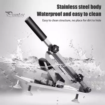 Настольный слайсер из нержавеющей стали Машина для резки замороженного мяса Эргономичный дизайн Регулируемая толщина Мясорезка для фруктов и овощей Кухонные принадлежности серебряный