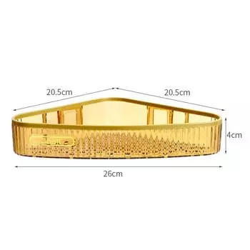 Настольный стеллаж для хранения, бытовая спальня, хранение косметики, ванная комната, кухня, акриловый прозрачный двухслойный стеллаж для хранения зелёный