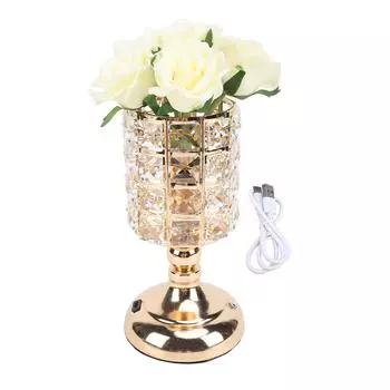 Настольный светильник Rose, 3 цвета, перезаряжаемый, сенсорное управление, плавная регулировка яркости, искусственный цветок, стол L