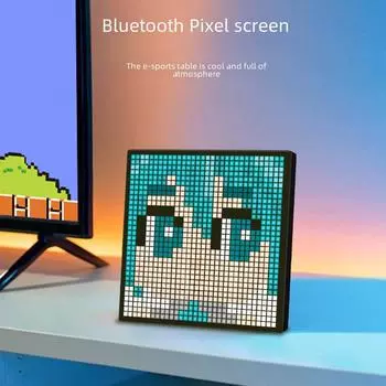 Настольный светодиодный Bluetooth-стол с пиксельным дисплеем и настенной пиксельной рамкой для самостоятельного монтажа