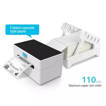 Настольный термопринтер для этикеток 4x6, устройство для изготовления этикеток в упаковке, 160 мм/с, высокоскоростной USB и BT UK USB белый